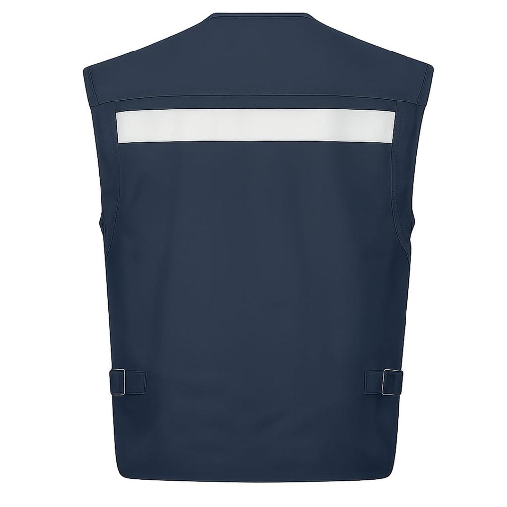 Chaleco geologo poplin azul - vista 2