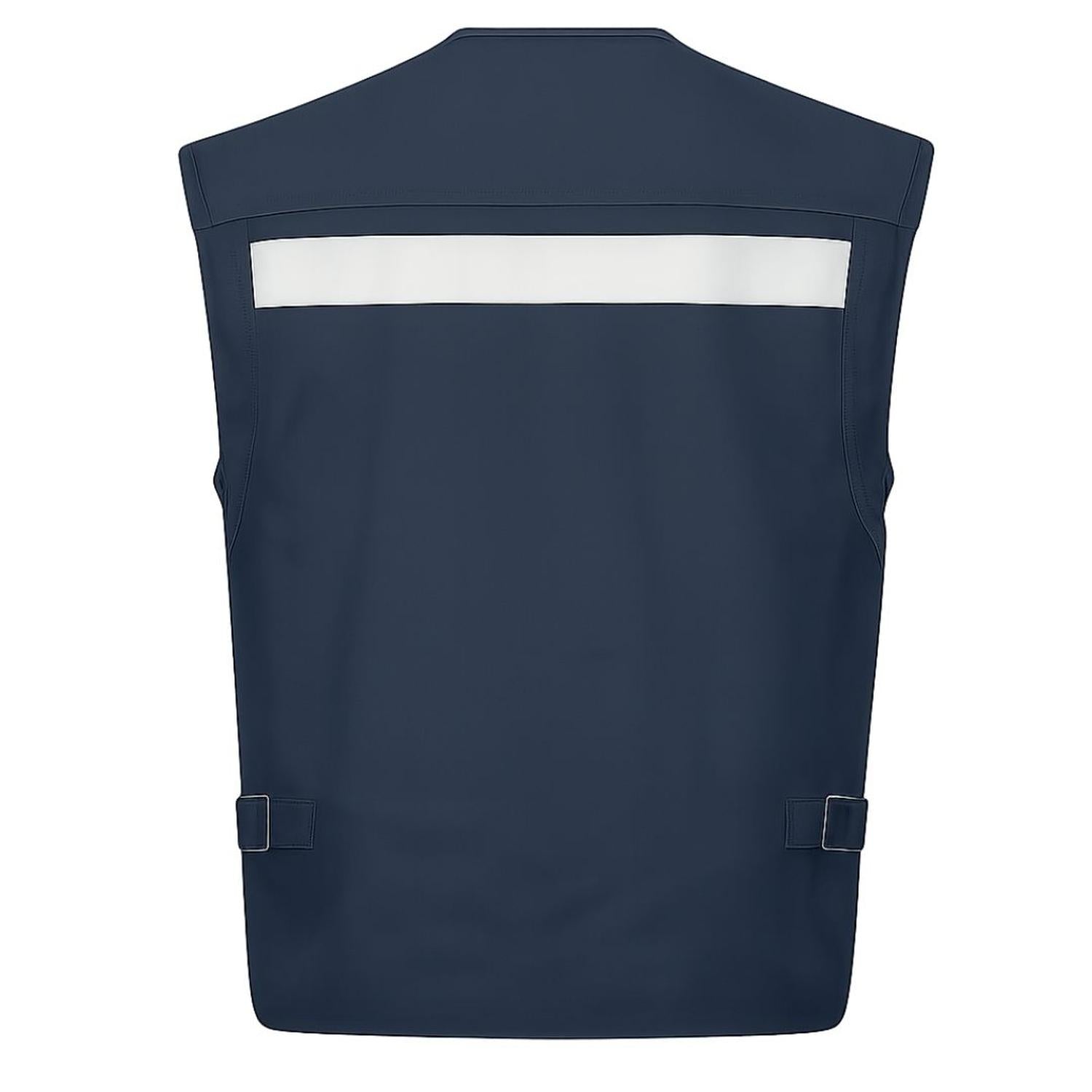 Chaleco geologo poplin azul - vista 2