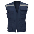 Chaleco geologo poplin azul - vista 1