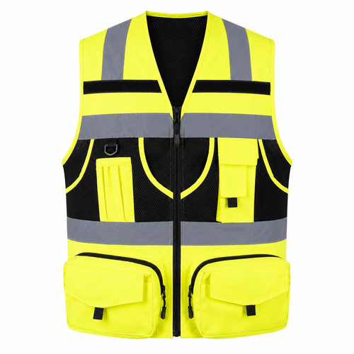 Chaleco Multifuncional Amarillo 360 — ACKERLAND
